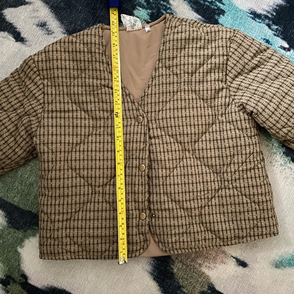 Sadie & Sage Beach Picnic Plaid jacket - Picture 3 of 4